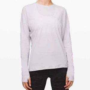 Lululemon Cross the Day Long Sleeve in Starlight